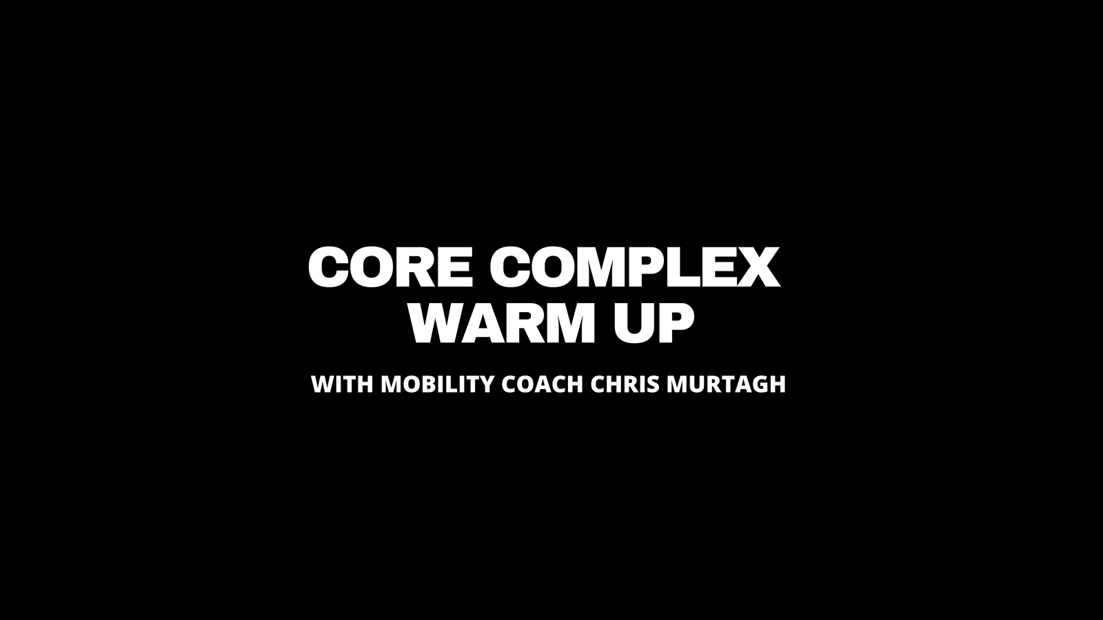 Read more about the article Core complex L1 warm up